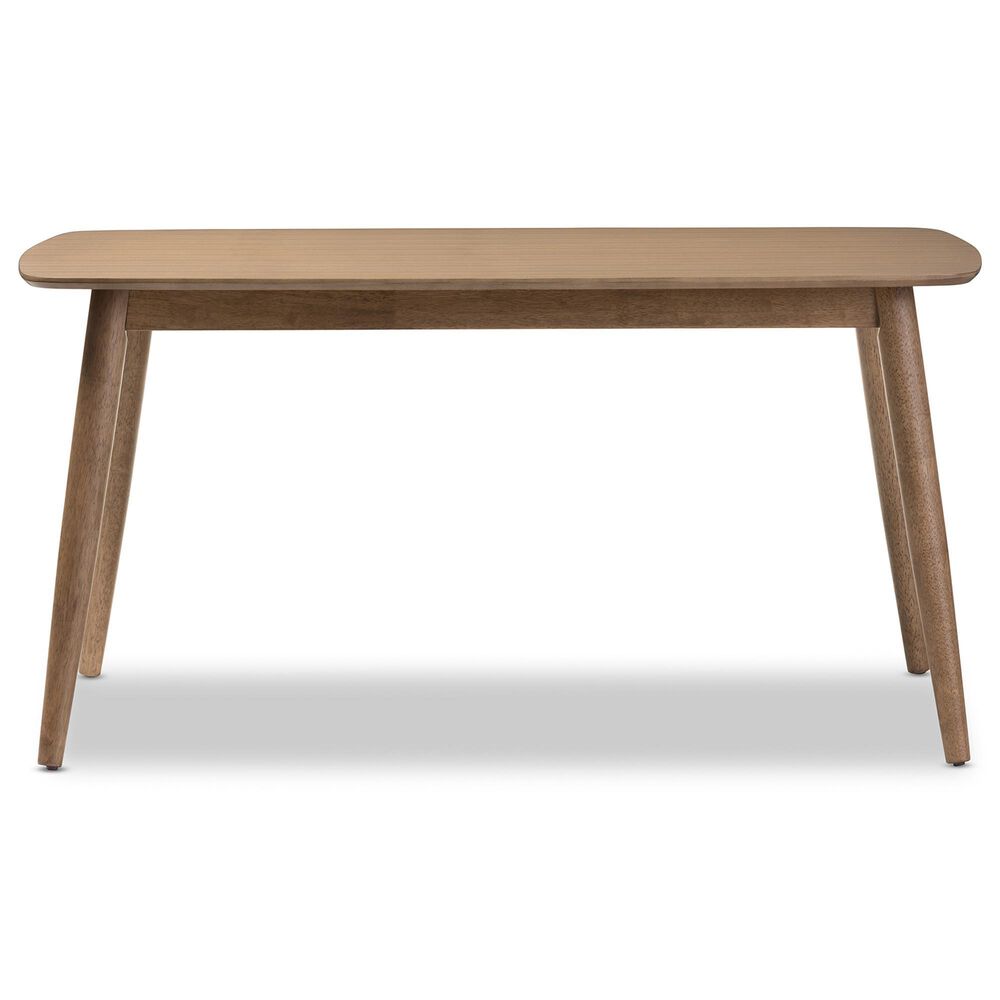 Baxton Studio Edna Dining Table in Light Brown - Table Only, , large