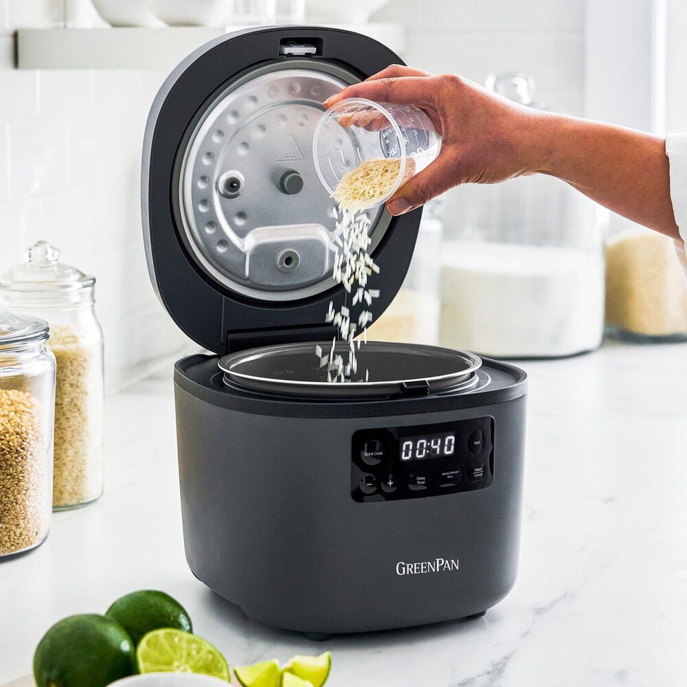 Green Pan Advanced 8-Cup Rice Cooker in Graphite, , large