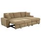 Coaster Pastrana Stationary Right Arm Facing Chaise Sleeper Sectional Sofa in Camel, , large