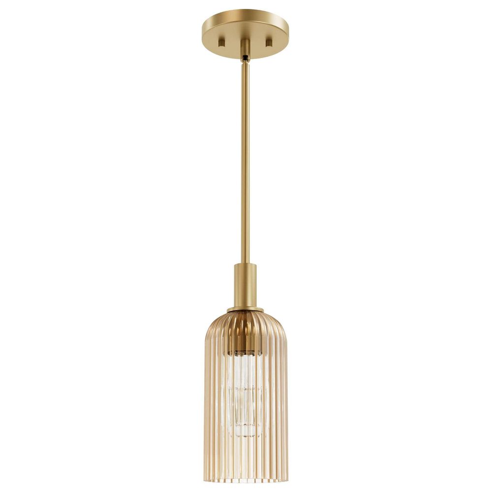 Hunter Beverly Glen Jasmine Roth 1-Light Mini Pendant in Luxe Gold, , large
