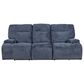 Oxford Furniture Reclining Sofa in Lucie Midnight with Power Headrest, , large