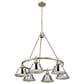 Golden Lighting Orwell 6-Light Chandelier with Chrome Shade in Aged Brass, , large