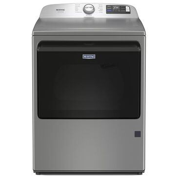 Maytag 7.4 Cu. Ft. Gas Smart Top Load Dryer with Pet Pro Option in Classic Silver, , large