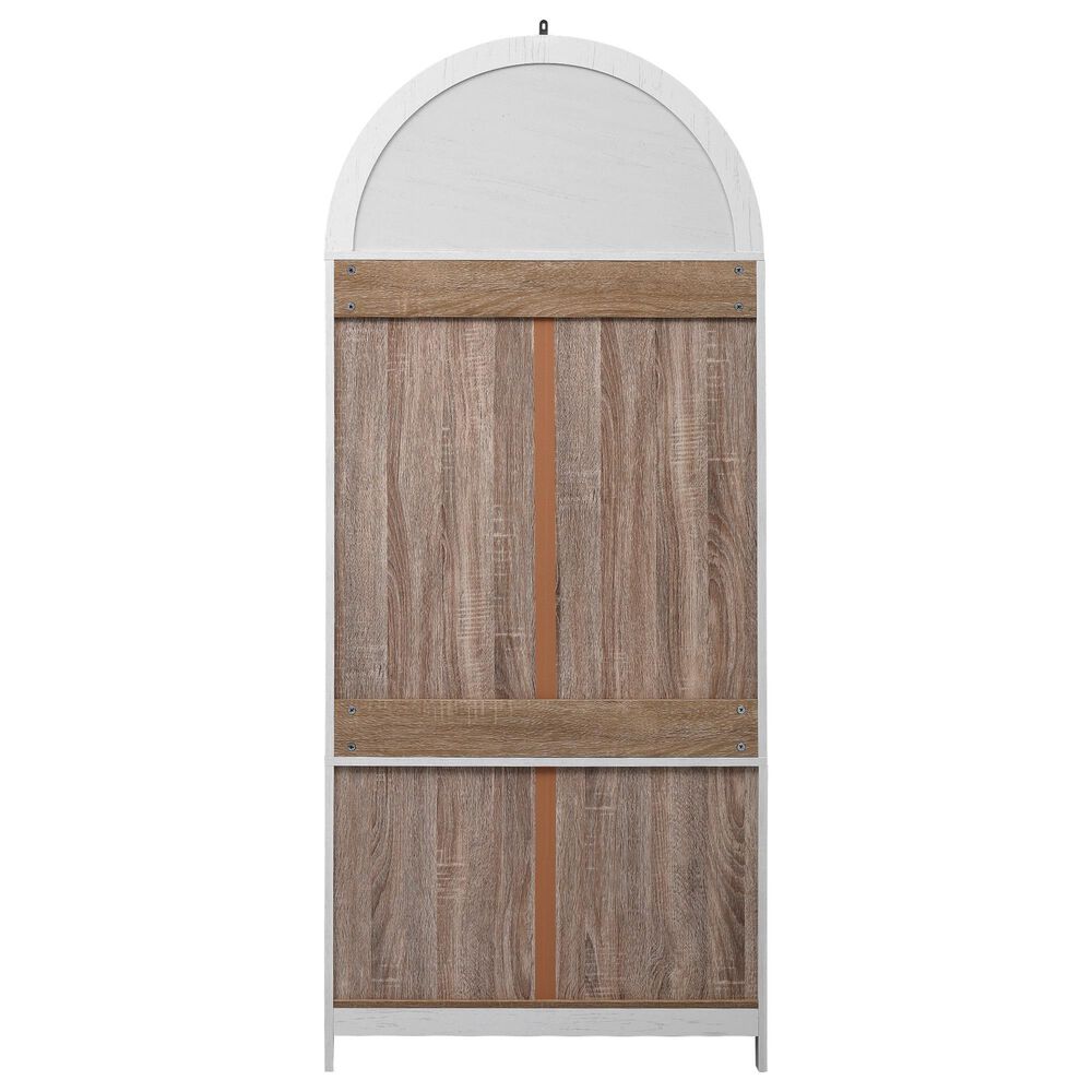 HOMLUX 71" Arched Kitchen Pantry Cabinet in White, , large
