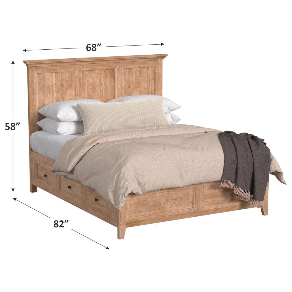 Hawthorne Furniture San Mateo Queen Storage Bed in Wheat, , large