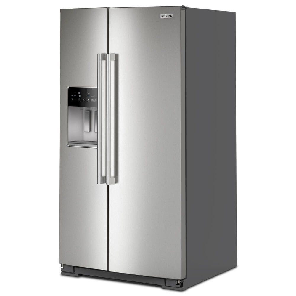 Maytag 28.7 Cu. Ft. Wide Full-Depth Side-by-Side Refrigerator in Fingerprint Resistant Stainless, , large