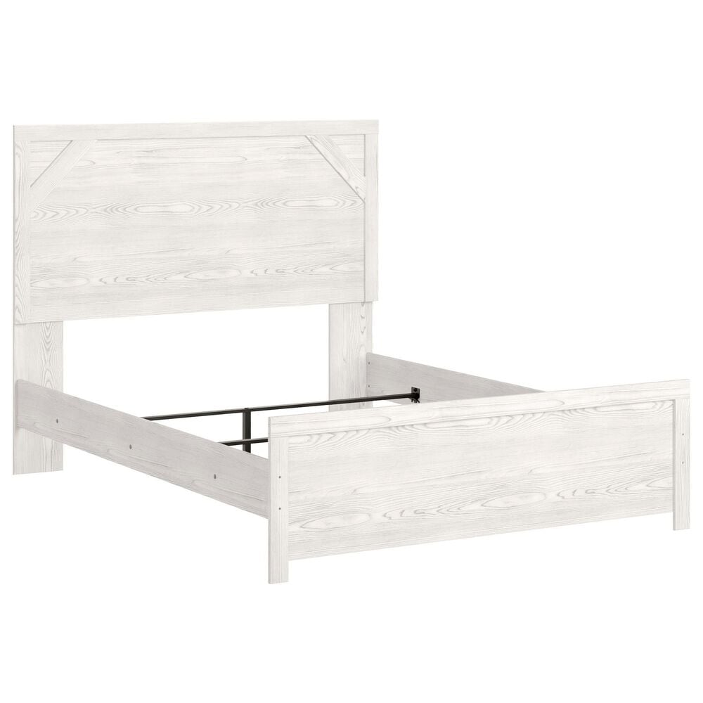 Ashley Gerridan 4 Piece Full Bedroom Set in White and Gray, , large