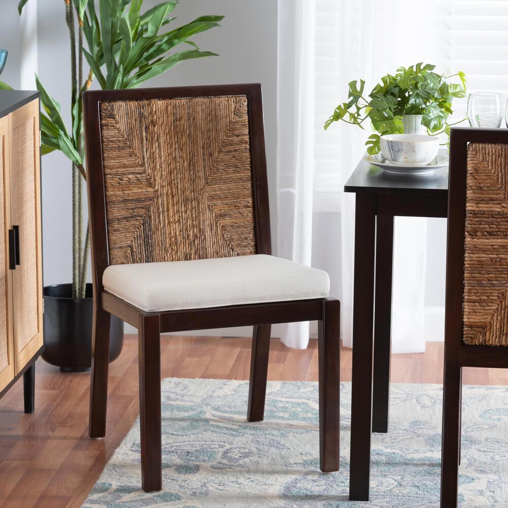 Baxton Studio Joana Side Chair in Dark Brown, , large