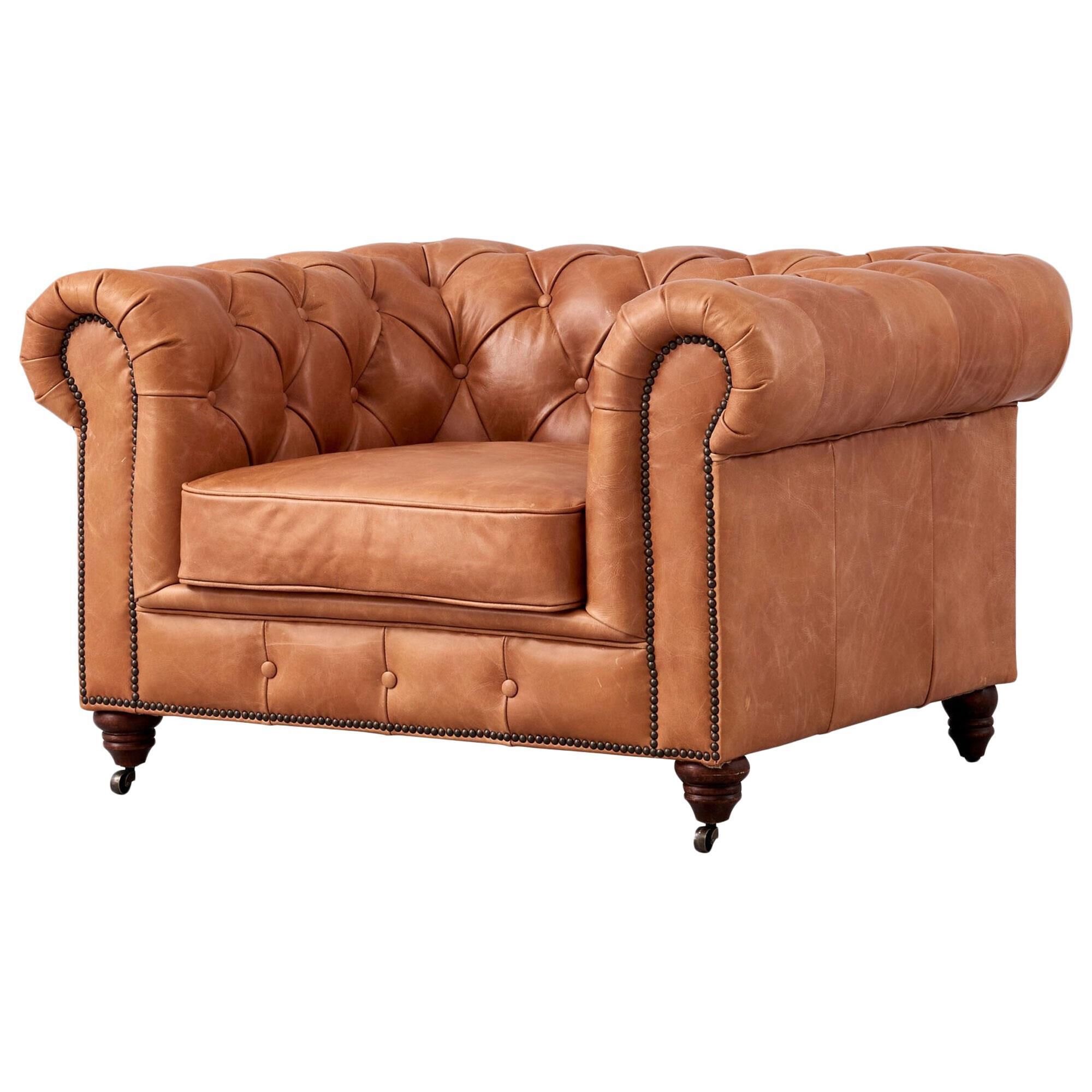 Large outlet chesterfield chair