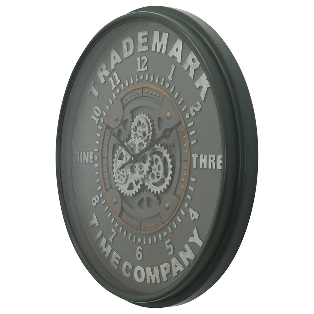 Yosemite Home Decor Trademark Wall Clock in Matte Black, , large