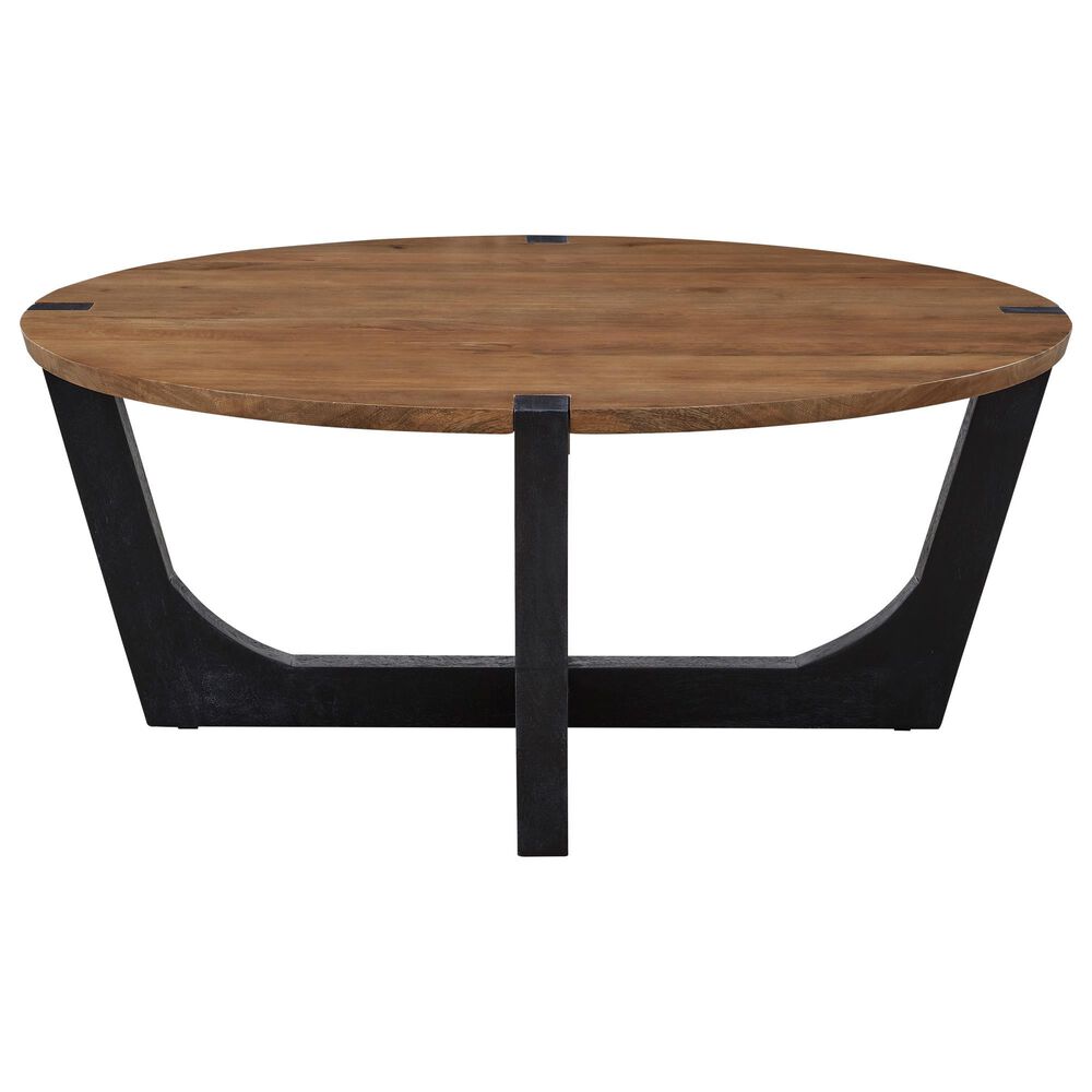 Ashley Hanneforth 3-Piece Occasional Table Set in Black and Light Brown, , large