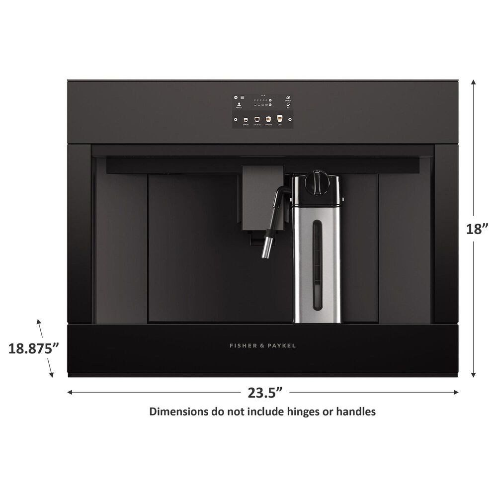 Fisher &amp; Paykel Series 9 24&quot; Contemporary Built-in Coffee Maker in Black, , large