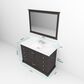 Lexora Home Dukes 48" Single Bathroom Vanity in Espresso with 2 cm White Quartz Top and Rectangular Sink, , large