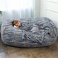 Jaxx Grand Lounger 7" Bean Bag Sofa Lounger in Indigo Fox, , large