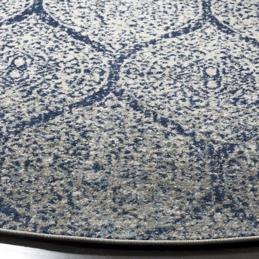 Safavieh Madison MAD604G 4&#39; Round Navy and Silver Area Rug, , large