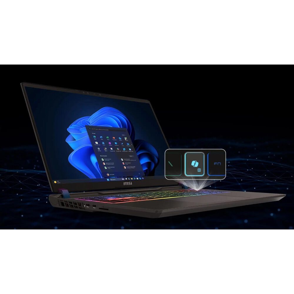 MSI Vector A16 16" Gaming Laptop | AMD Ryzen 9-8940HX - 16GB RAM - NVIDIA GeForce RTX 5070 Ti Graphics - 1TB SSD in Cosmos Gray, , large