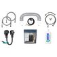 Petra Industries Inc 6-Piece Steam Laundry 4-Prong Accessory Kit in Black and Silver, , large