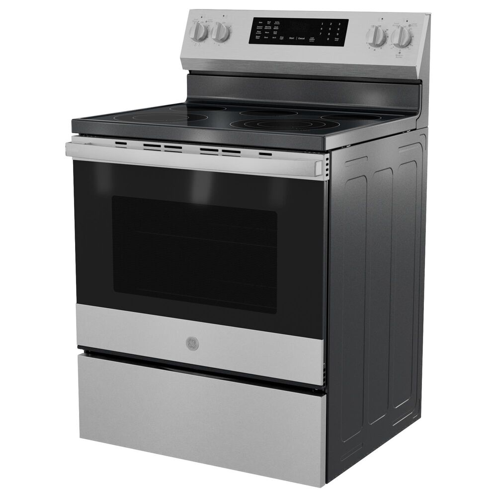 GE Profile 5.3 Cu. Ft. Smart Electric Range in Fingerprint Resistant Stainless, , large