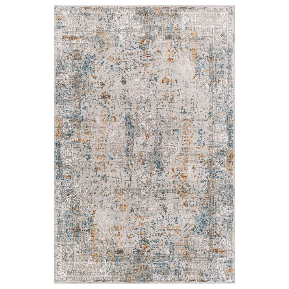 Surya Carmel 6"7" x 9"6" Medium Gray and Taupe Area Rug, , large