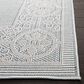 Safavieh Martha Stewart Cyprus 5"5" x 7"7" Aqua and Cream Area Rug, , large