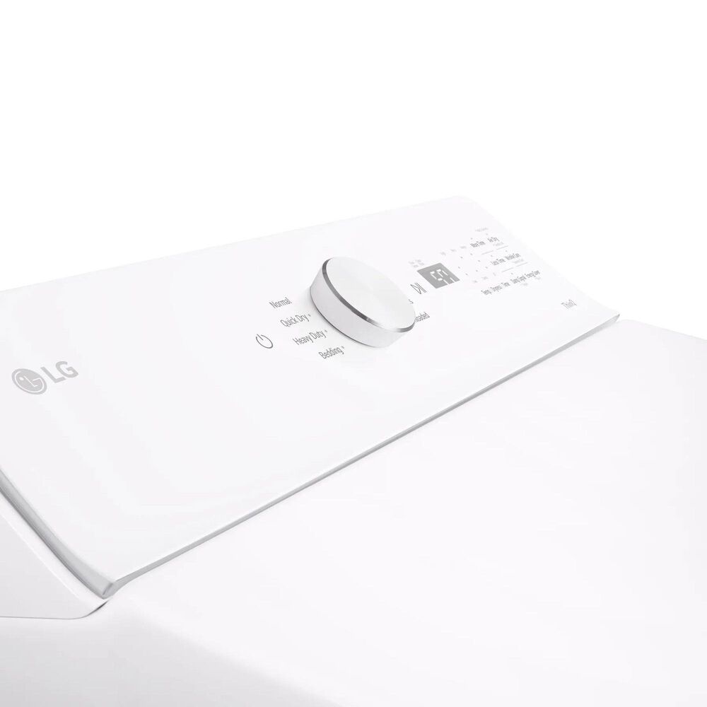 LG 5 Cu. Ft. Smart Top Load Washer and 7.3 Cu. Ft. Electric Dryer Laundry Pair in Alpine White, , large