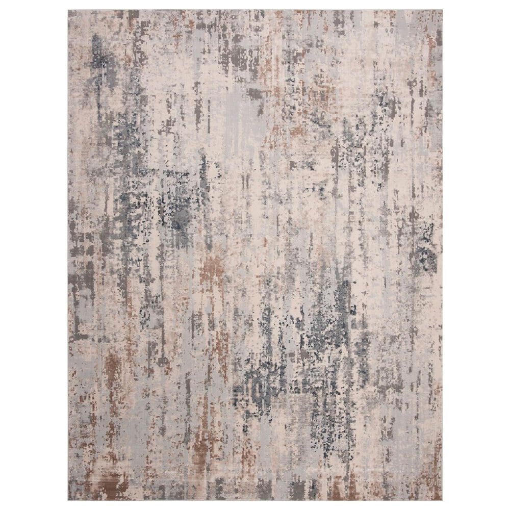 Safavieh Invista INV432A 9" x 12" Cream and Grey Area Rug, , large