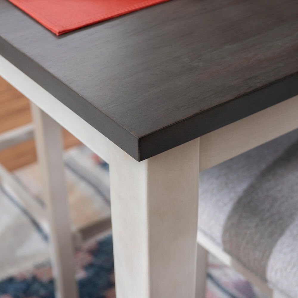 Linon Home Decor Mckoy Counter Height Table in Cream and Charcoal - Table Only, , large