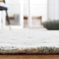 Safavieh Micro-Loop Damask 2"3" x 13" Ivory and Grey Runner, , large