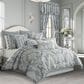 J. Queen New York Queensbury 4-Piece Queen Comforter Set in Steel Blue, , large