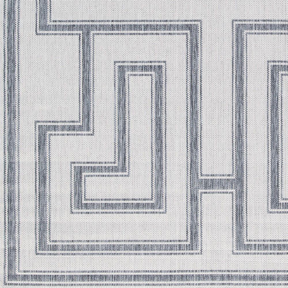 Ashley Matinwood 5&#39; x 7&#39; Ivory and Charcoal Outdoor Rug, , large