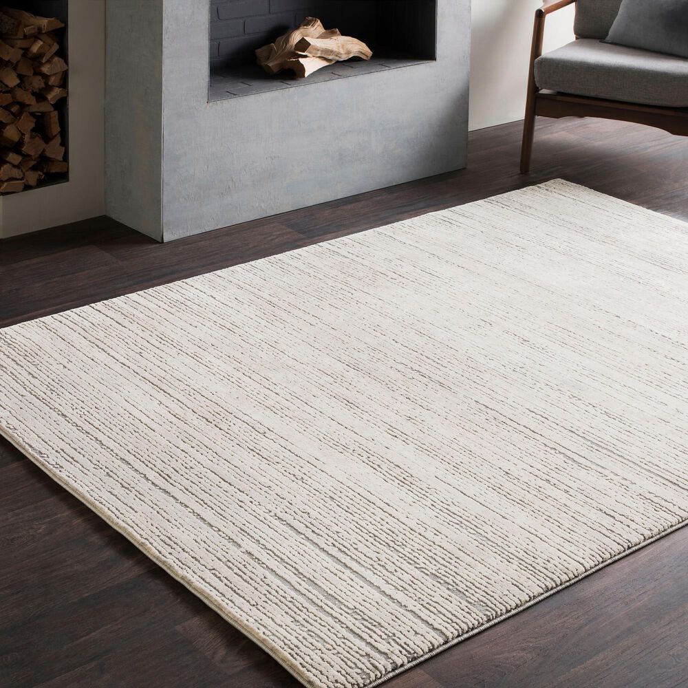 Surya Tibetan 9&#39;3&quot; x 12&#39;3&quot; Tan, Medium Gray, Charcoal and Ivory Area Rug, , large