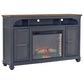 Legends Furniture Americana 66" Fireplace TV Stand in Corduroy Blue, , large