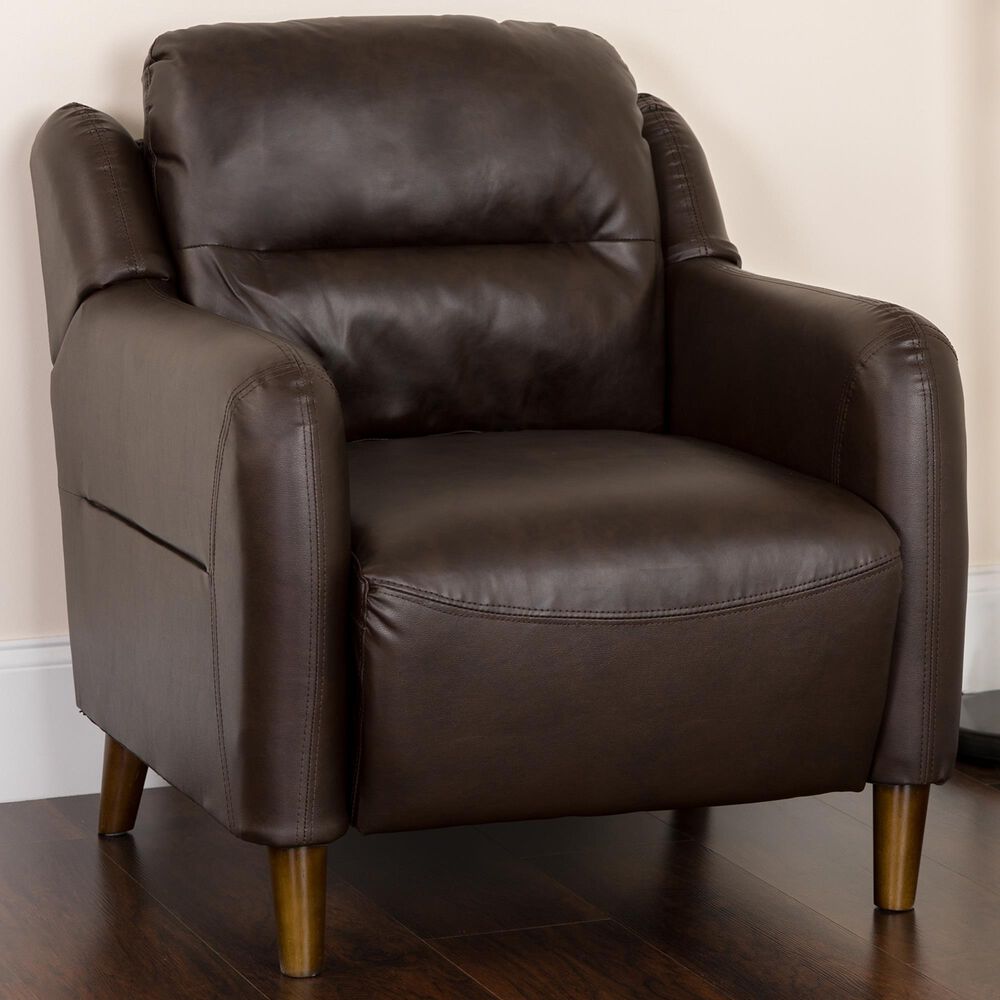 Flash Furniture Newton Hill Arm Chair in Brown, , large