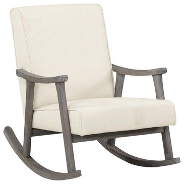 OSP Home Gainborough Rocker with Brushed Grey Frame in Linen, , large