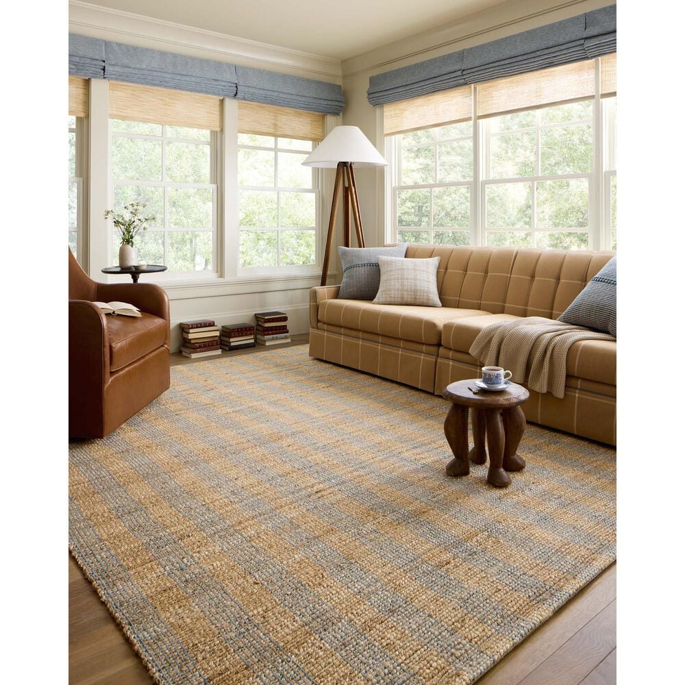 Chris Loves Julia x Loloi Judy 8&#39;6&quot; x 11&#39;6&quot; Natural and Sky Area Rug, , large