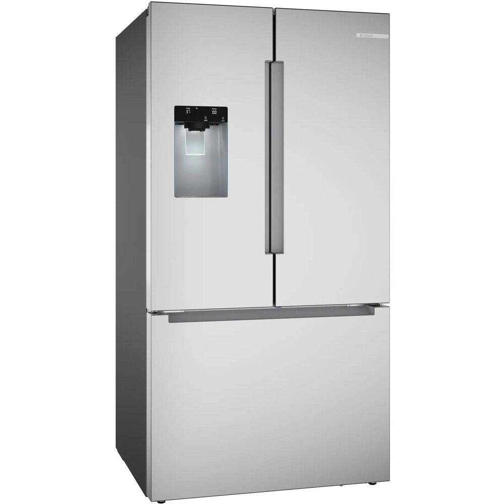 Bosch 26 Cu. Ft. 100 Series French Door Bottom Mount Refrigerator in Stainless Steel, , large