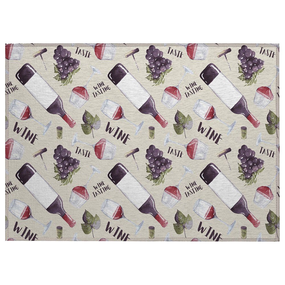 Dalyn Rug Company Kendall KE14 1"8" x 2"6" Putty Area Rug, , large