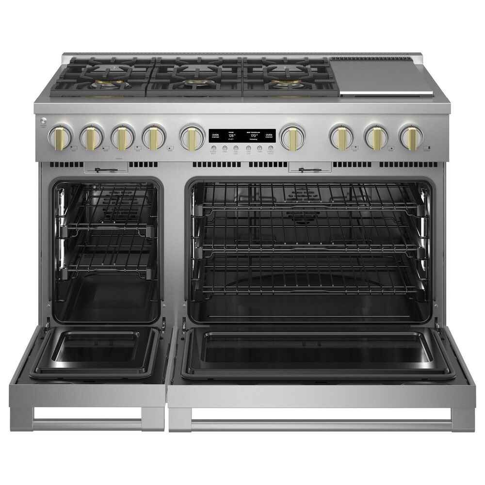 Monogram 48&quot; Dual-Fuel Professional Range with 6 Burners and Steam Clean in Stainless Steel, , large