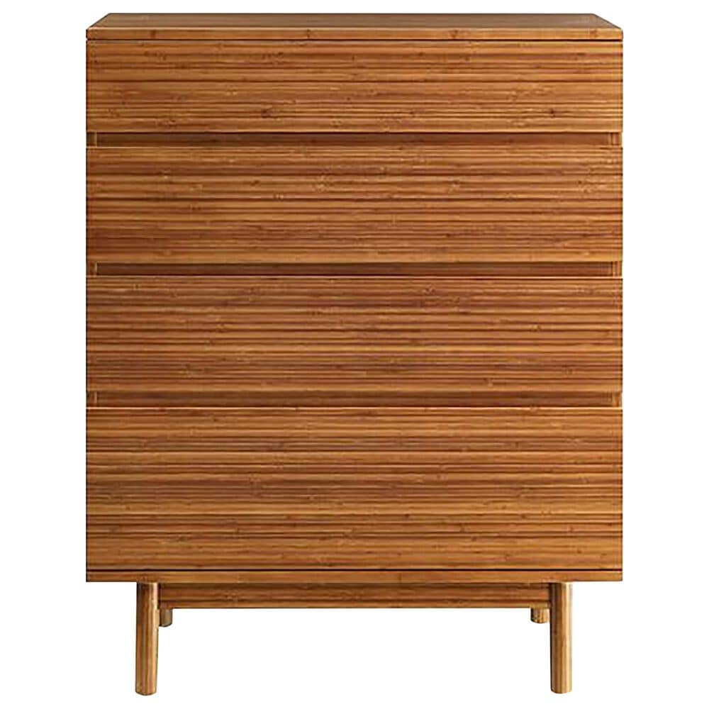 Natural Bamboo Furnishings 4 Drawer High Chest, , large