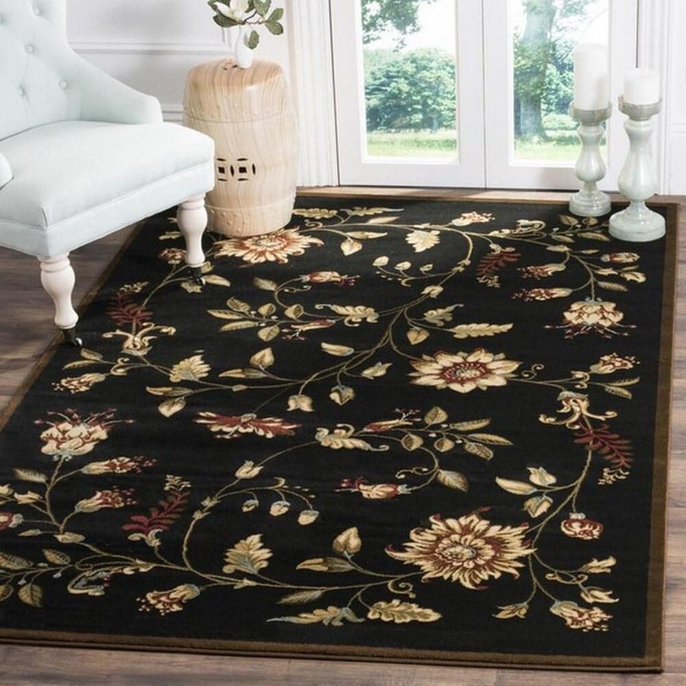Safavieh Lyndhurst LNH552 3&#39;3&quot; x 5&#39;3&quot; Black and Multicolor Area Rug, , large