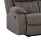 Ashley First Base Manual Reclining Sofa in Gunmetal, , large
