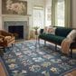 Rifle Paper Co. x Loloi Rosa Hawthorne 5" x 7"6" Navy Area Rug, , large