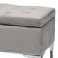 Baxton Studio Mabel Storage Ottoman in Grey, , large