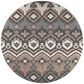 Dalyn Rug Company Sedona 10" Round Bison Indoor/Outdoor Area Performance Rug, , large