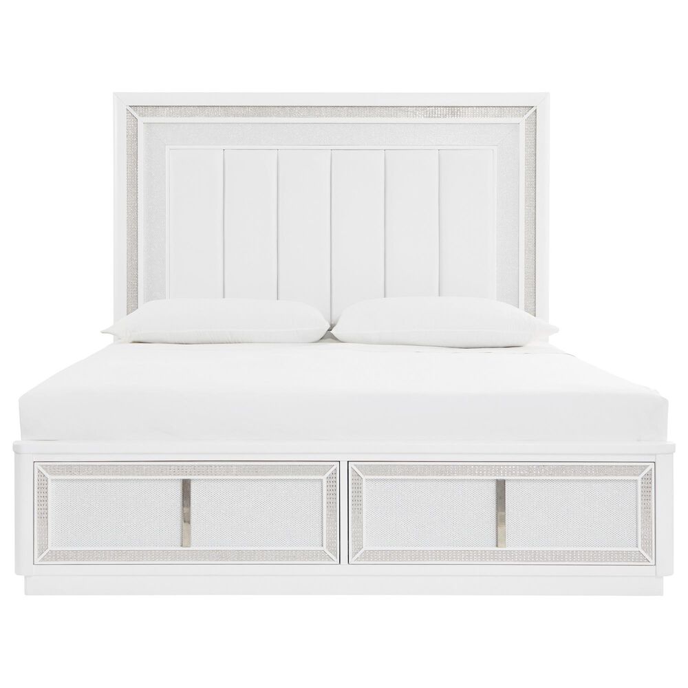 Millenium Chalanna 3-Piece King Bedroom Set in White Lacquer, , large
