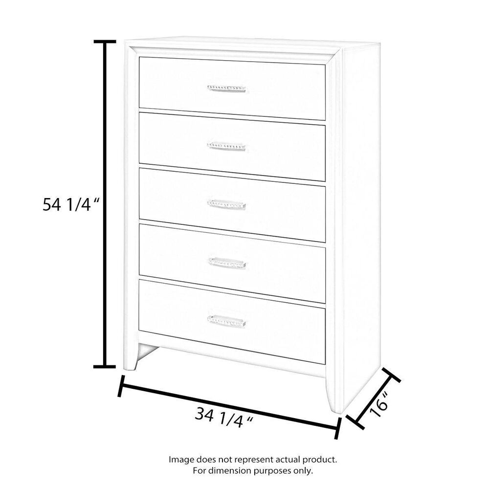 Ashley Brinxton 5 Drawer Chest in Charcoal, , large