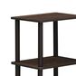 HOMLUX Turn-N-Tube 3-Space Bookshelf in Walnut and Brown, , large