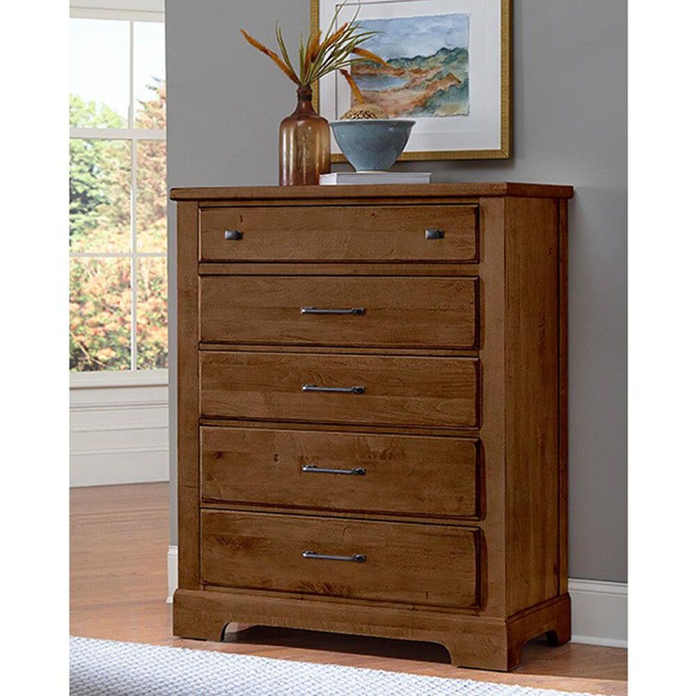 Viceray Collections Cool Rustic 5-Drawer Chest in Amber, , large