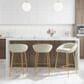 Lumisource Matisse Counter Stool with Cream Cushion in Gold (Set of 2), , large