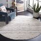 Safavieh Melody MEL118A 6"7" Round Ivory and Black Area Rug, , large